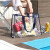 LVOSF透明包包女果冻沙滩包度假防水小香风大号PVC干湿分离单肩洗浴游 藏青色