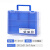 机器人配件收纳盒加高工具盒双层玩具箱 手提塑料乐高零件盒 R-4101全韩国蓝