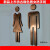 创意亚克力卫生间门标牌男女洗手间标识牌/厕所古铜色标示牌 黑色 20x6cm