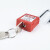 海斯迪克 HKC-553 工程安全挂锁设备安全锁φ6mm×H38mm 钢制短梁(红色5把)