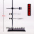 铁架台大号化学实验室35/40/50/60cm厘米全套不锈钢加厚支架底座大小铁圈十字夹夹 【铁架台全套/高60cm】