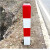 定制地埋桩电力电缆警示桩玻璃钢PVC燃气石油供水标识桩水泥桩界 红白反光桩 10x10x60cm