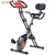 【JD健康】家用款静音室内可折叠小型运动健身自行锻炼器材磁控动感单车 黑色静音测心率款-升级版-带跳绳