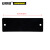 安赛瑞 长方形空白塑料吊牌（100个装）25.4×76.2mm 黑色 14838