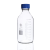 垒固透明棕色蓝盖试剂瓶实验室丝口高硼硅橙盖螺口玻璃带刻度样品 高硼硅透明100ml