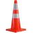 德威狮 PVC路锥安全道路警示锥 反光雪糕筒橡胶隔离锥桶30CM高 单位：个