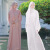 清丝坊阿拉伯服装女装中东装士长袍马来印尼连衣配时尚沙特阿拉伯风 裸粉 2XL