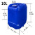 螺丝侠化工桶塑料桶25kg10L20升30公斤级废液方桶储水桶带盖酒油桶 25L特厚蓝色方桶