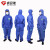 征战虎  固安捷 GAJ1000 防护服（蓝）防辐射性颗粒物 防化服工作服 喷漆服 防尘服 L