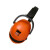 3M隔音耳罩防噪音睡眠工业降噪28db 黑橘色1436耳罩 5副