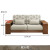 摩迪欧2024新款实木沙发组合中式沙发床客厅两用布艺沙发大小户型 双人位农村送到家包安装 框架款
