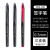 三菱中性笔AIR日本黑科技自由控墨UBA-188草图签字笔0.5签字笔 0.52黑1红