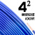 金联宇国标阻燃BVR1 1.5 2.5 4 6平方软多股铜芯家装电线铜线 4平方 单皮软线(100米)蓝色