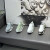 伯格利亚（BOGLIA）品牌增高鞋男夏季透气2024新款一脚蹬小白鞋厚底网面老爹鞋 豆绿 41皮鞋码