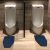 谋福 厕所小便池地垫 商场公共卫生间脚垫 蓝色钻石纹六边形（40cm*50cm）