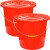 卉营（HUIYING）塑料桶 38手提带盖塑料桶 水桶 320*270mm /个 可定制