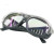 自动变光电焊面罩眼镜电焊防护面屏头戴式氩弧焊焊工帽烧焊接防护 透明眼镜1副