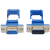 定制DIDC-9p公/母头免焊压线式DB9插头插座蓝胶9针9孔D型头9芯连 母头(孔)