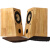 定制NIKKODO 2代米高4寸反U边全频喇叭双磁版无源实木书架对箱 棕色面罩散件一只
