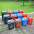上海分类垃圾桶大号摇盖干湿垃圾分离垃圾箱果皮桶 棕色湿垃圾 40L