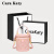 CaraKaty官方小&ck欧美复古印花包包女洋气质感斜挎包小众设计手提水桶包 粉红色【礼盒包装】