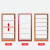 张氏艺佳图书馆书架学校单双面钢制架书店资料架阅览室档案架落地办公室置物架 单面副架-红转印