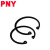 PNY 孔卡 内卡 孔用弹性挡圈C型卡簧卡环卡黄 Φ70-200进口尺寸 内卡φ75（1只） 包 1