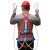 鲁鹏国标安全带户外施工高空作业保险带全身五点式带缓冲包安全带安装安全绳