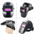 电焊防护罩自动帽子变光电焊面罩氩弧焊焊工头戴式护脸脸部神器罩 真彩款5保护片+1手套