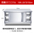 不锈钢工作台厨房操作台面储物柜切菜桌子带拉门案板商用专用烘焙 长100宽60高80cm双通