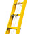 兴航发 XHF-QJYD8 玻璃钢全绝缘伸缩单梯 8米内抽绝缘伸缩梯子收4.25米升高7.5米耐压35KV电工工程梯子
