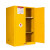 艾科堡工业安全柜GA/T73双锁双控化学腐蚀品存放柜防爆柜 110加仑 黄色