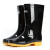 回力 雨鞋防护塑胶雨鞋807高筒中筒防水防滑耐磨水靴 黑色-高筒 40