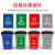 盛融乾 垃圾分类标识贴垃圾桶分类贴垃圾箱贴纸可回收不可回收厨 国标带图4张 60x30cm