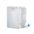 塑料方桶户外车载放水桶龙头瓶PP级便携储水瓶ASONE 10L(带龙头)