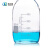 蓝盖试剂加料补料瓶1/2/3/4通不锈钢开孔盖含螺口玻璃瓶子100 250 500 1000ml废液 500ml【双通 小号】