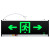 坚冠 消防应急标识灯具 新国标LED安全出口指示牌 商用应急疏散通道指示灯 单面双向出口 大号60x20cm