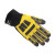 代尔塔 DELTAPLUS  209900全能手套耐切割耐磨可调节设计户外运动石油等防护手套 黄黑色 9码 1副