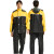 沸耐笙 FNS-06955 专用加厚单人全身防暴雨骑行分体式雨衣 黄色-自带透明帽檐 XXL 套