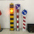 太阳能警示柱LED立柱匝道车辆分流指示灯交通标志牌箭头式警示灯 西瓜红