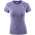 埃尔蒙特ALPINT MOUNTAIN瑜伽服女健身服上衣短袖跑步运动弹力快干T恤 650-909 紫色 L