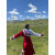 妙喆拉藏族服装女贵族藏袍写真西藏甘南旅游少数民族风新款演出舞蹈服饰 白色衬衣+酒红藏袍 + S