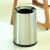 迪恩斯（DEANS）欧式垃圾桶不锈钢家庭用客厅厨房卧室轻奢小号无盖酒店客房圆形桶9L 砂银钢