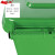 圣极光塑料垃圾桶120L常规款脚踩式带盖果皮箱室外分类垃圾桶可定制G1420绿色