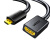 绿联（UGREEN）Micro HDMI转标准HDMI转接线 公对母高清微型HDMI转换头 平板相机连显示器黑20134