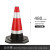 橡胶雪糕筒路障警示红白反光路锥形桶隔离墩道路施工高速路安全分 高70cm4斤