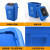 中典 苏州版垃圾分类垃圾桶60L-A带盖大号黑色厨余垃圾公共场合商用户外环卫桶60L摇盖桶 