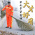 户外小竹扫把竹制工地大扫把环卫马路扫大街的家庭院子用加大扫帚 一体式4斤（1.9米）