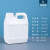 塑料桶加厚扁桶包装化工桶5kg 2.5L10公斤方桶消毒剂桶 2.5L(半透明色)(50个/件)