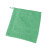 益美得 DA1080 清洁方巾挂钩超细纤维毛巾清洁手帕 绿色30*30cm10条装
